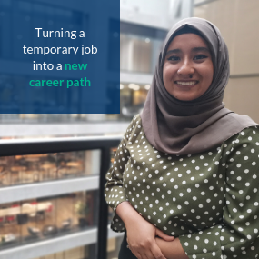 Turning a temporary job into a new career path. Read more.