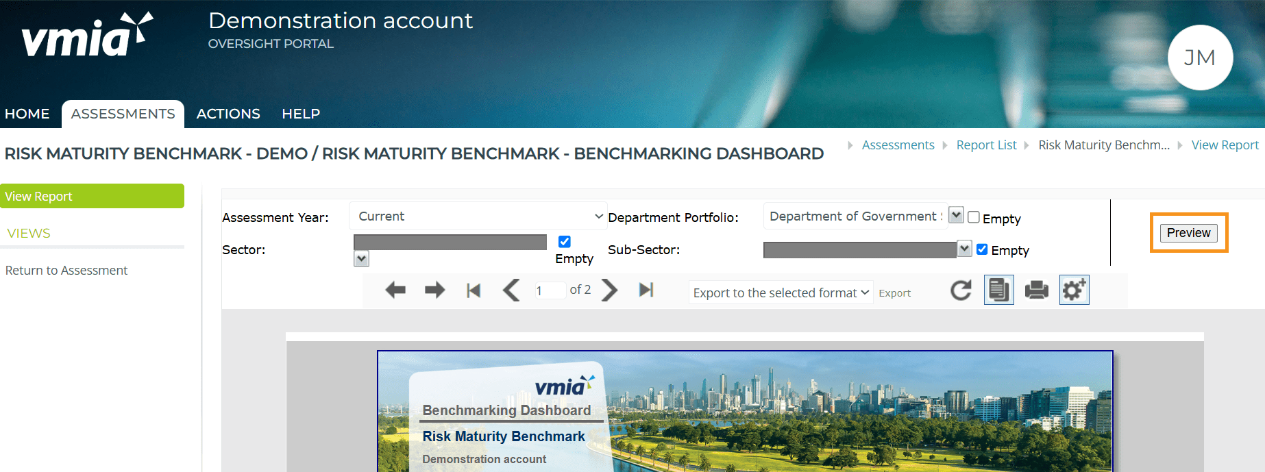 Risk maturity benchmark - preview the report