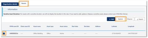 How do I update the asset register online - illustration 12