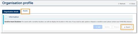 How do I update the asset register online - illustration 25